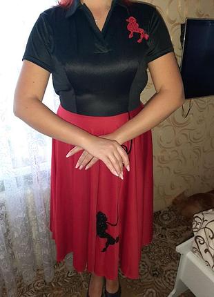 Платье в стиле 50-х дама с собачкой