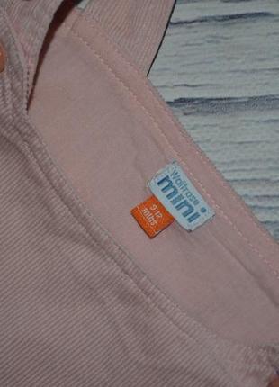 9 - 12 месяцев обалденный нежный сарафан для модницы микро вельвет с зайчиком6 фото