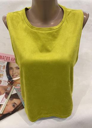 Стильная майка под замшу zara
