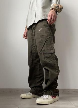 Вінтажні карго штани vintage y2k nike cargo pants мужские винтажные штаны