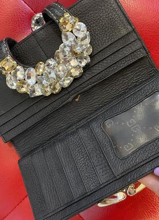 Гаманець із камінчиками чорний гаманець клатч сумочка 🔥🔥🔥5 фото