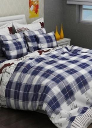 1,5-спальный комплект постельного белья. ткань ранфорс
