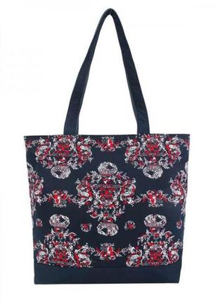 Жіноча сумочка з орнаментом , легка текстильна сумка на кожен день1 фото