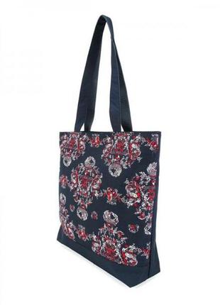 Жіноча сумочка з орнаментом , легка текстильна сумка на кожен день3 фото