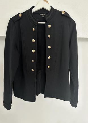 Блейзер піджак жакет zara кардиган massimo dutti  трикотажний з золотими ґудзиками