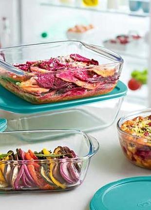 Форма с/к pyrex cook&store из крыш. квад 22х22х7см (2.2л) (212p000/7645) tzp1494 фото