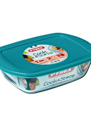 Форма с/к pyrex cook&store из крыш. прямоуголь 28х20х8см (2.5л) (216p000/7645) tzp174