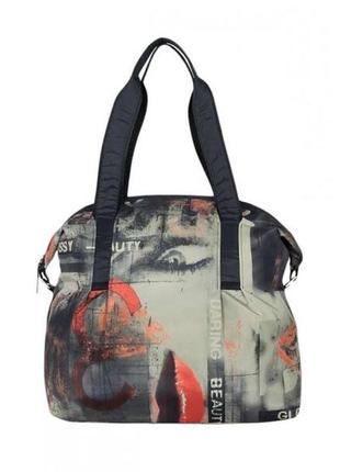 Легка жіноча сумочка. текстильна сумка з принтованої тканини. легка містка сумка на кожен день5 фото