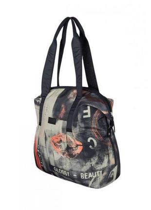 Легка жіноча сумочка. текстильна сумка з принтованої тканини. легка містка сумка на кожен день4 фото