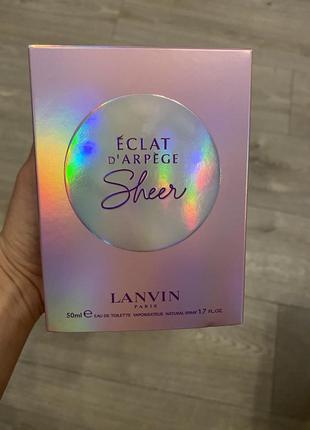 Туалетна вода lanvin eclat d'arpege sheer