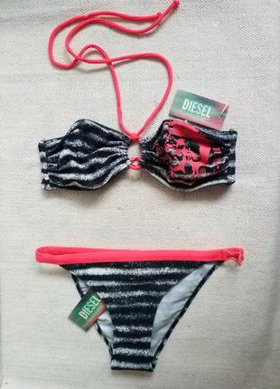 Жіночий купальник бандо diesel beachwear італія оригінал