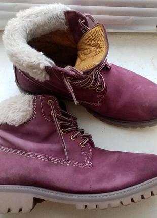 Кожаные (нубук) ботинки raiche (оригинал). timberland