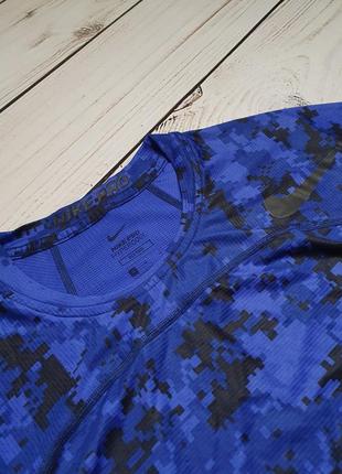 Чоловіча спортивна футболка nike pro hypercool dri fit camo / найк про драй фіт камуфляж оригінал6 фото