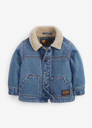 Джинсова куртка утеплена