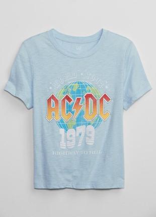 Женская футболка gap с принтом ac/dc5 фото