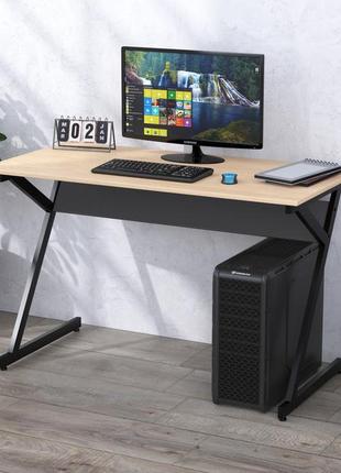 Письмовий стіл loft design 100х60х75 см l-7 горіх модена. комп'ютерний стіл для дому та офісу