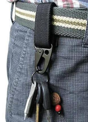 Тактический карабин крючок крепление на плитоноску подсумок molle зеленый олива