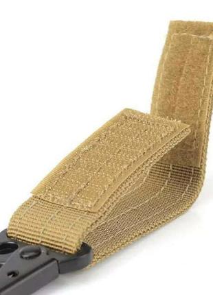 Тактический карабин крючок крепление на плитоноску подсумок molle зеленый олива