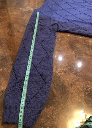 В’язаний светр ромби 6