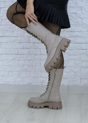Супер стильные кожаные ботинки "милитари-24" в наличии и под отшив деми / зима 💙💛🏆2 фото