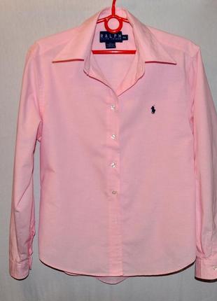 Розовая рубашка polo ralph lauren1 фото