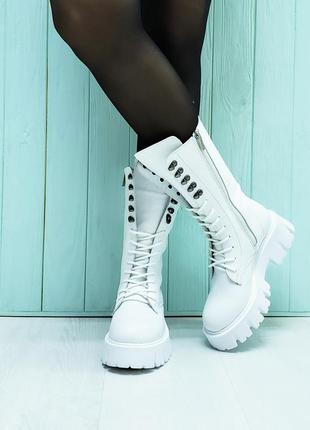 Супер стильные кожаные ботинки "милитари-24" в наличии и под отшив деми / зима 💙💛🏆1 фото