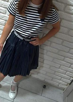 Юбка из экокожи 2