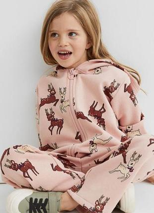 Стильный теплый костюм комплект h&m нм утепленный на флисе кофта толстовка худи штаны брюки джоггеры