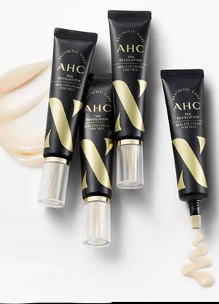 Омолаживающий крем для век и лица ahc ten revolution real eye cream for face, 30 мл