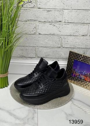 Женские кроссовки из натуральной кожи и замши 👟