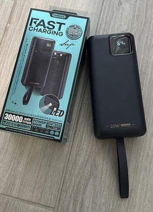 Потужний повербанк remax rpp-550, 22,5 w, 30000mah, з швидкою зарядкою