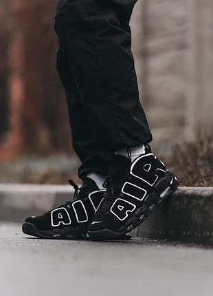 Кроссовки nike air more uptempo black white — цена 2699 грн в