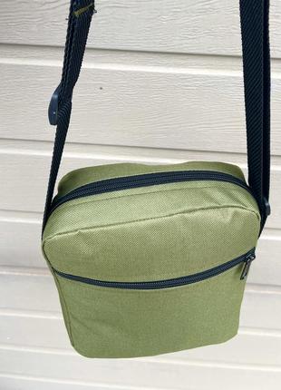 Мужская барсетка найк хаки из ткани брендовая фирменная сумка через плечо nike4 фото