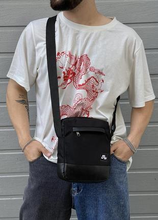 Чоловіча барсетка nike з тканини брендова сумка через плече найк