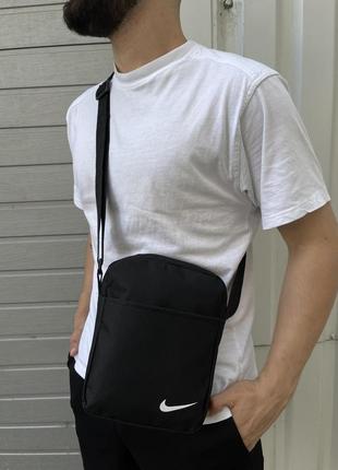 Мужская барсетка найк из ткани брендовая фирменная сумка через плечо nike4 фото