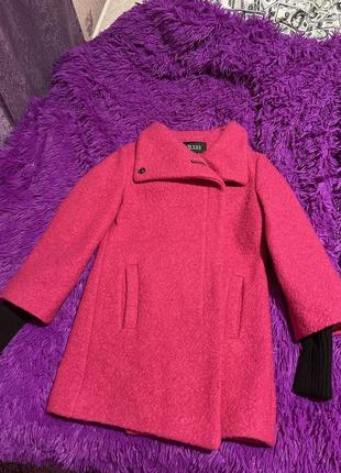 Новое модное шикарное укороченное шерстяное пальто размер s-m