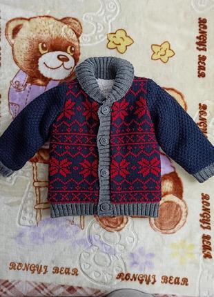 Тепла кофта nutmeg 80-86 см.