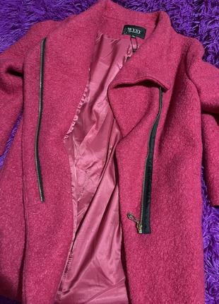 Новое модное шикарное укороченное шерстяное пальто размер s-m6 фото