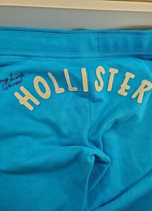 Hollister голубые спортивные штаны треники брендовые6 фото