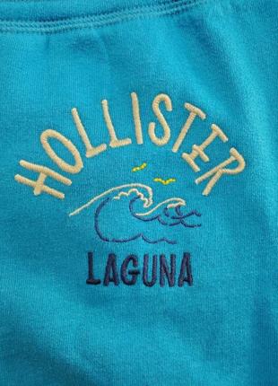 Hollister голубые спортивные штаны треники брендовые5 фото