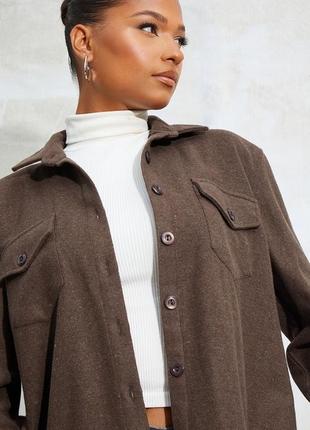 Тепла сорочка рубашка prettylittlething