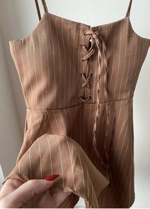 Сукня сарафан зі шнуровкою