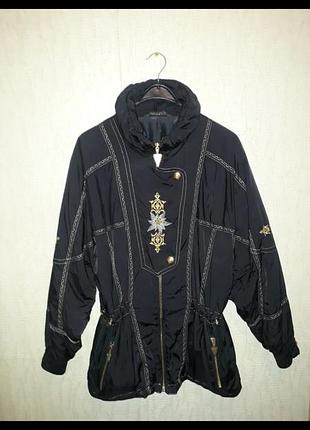 Ексклюзив!!! шикарний вінтаж!!! вінтажна чорна зимова лижна куртка неймовірної краси alaska