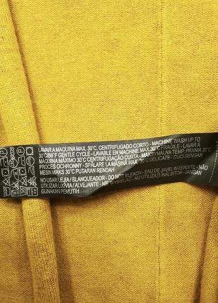 Zara knit сонячно гірчичного кольору кардиган накидка8 фото