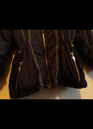 Эксклюзив!!! шикарная гламурная мега стильная чёрная с вышивкой винтажная лыжная куртка alaska snow dancer бомбезная3 фото