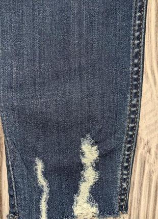 Зауженные джинсы с потертостями hollister #9535 фото