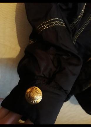 Эксклюзив!!! шикарная гламурная мега стильная чёрная с вышивкой винтажная лыжная куртка alaska snow dancer бомбезная5 фото