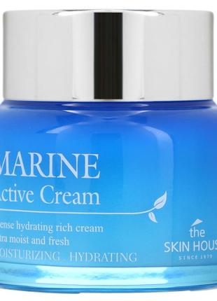 Зволожуючий крем з морською водою і водоростями the skin house marine active cream 50 ml