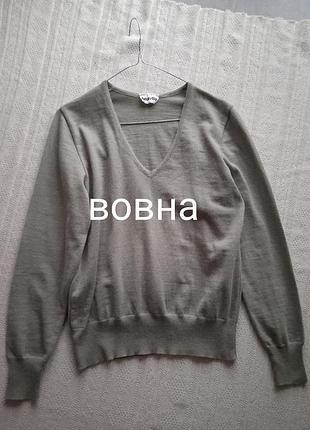 Ментоловий вовняний якісний джемпер