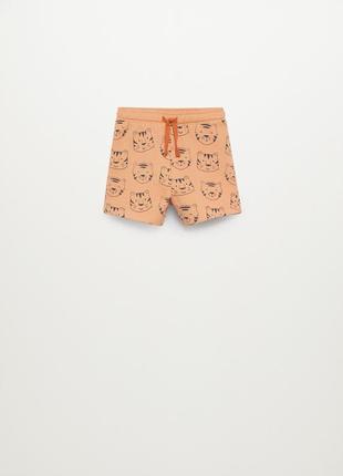 Хлопковые шорты с принтом mango